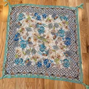 Johnny Was silk scarf - vintage